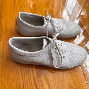 HUF White Perforated Sneakers